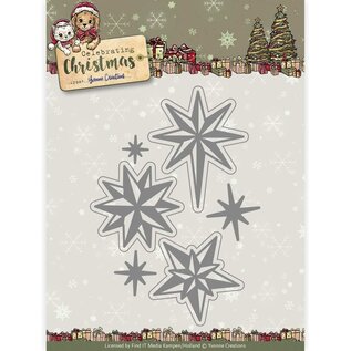 Yvonne Creations Fustella, 6 Stelle, Natale