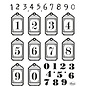 VIVA DEKOR (MY PAPERWORLD) Transparent stamp: hang labels with numbers