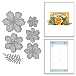 Spellbinders und Rayher fustella per la progettazione di fiori 3D