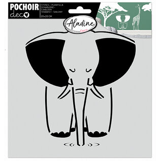 Craft consortium  DECO Stencil: ELEPHANT 20*20CM