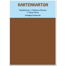 Karten und Scrapbooking Papier, Papier blöcke Kartenkarton A4, tabakbraun