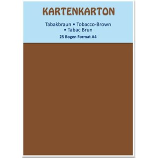 Karten und Scrapbooking Papier, Papier blöcke Card stock A4 tobacco brown,