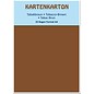 Karten und Scrapbooking Papier, Papier blöcke Card stock A4 tobacco brown,