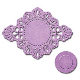 Spellbinders und Rayher Punching and embossing template: decorative frame