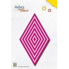 Nellie Snellen Punching and embossing templates: Multiframe This diamond