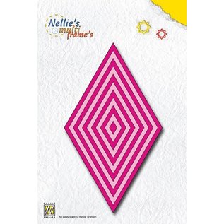 Nellie Snellen Punching and embossing templates: Multiframe This diamond