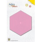 Nellie Snellen Stanzschablonen: Multi Rahmen hexagon