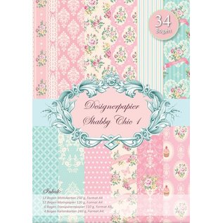 Vintage, Nostalgia und Shabby Shic Elegante lamentable Designerpapierset