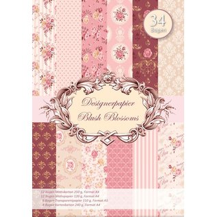 Karten und Scrapbooking Papier, Papier blöcke Designerpapierset Blush Blossoms