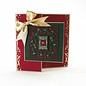 Tonic Studio´s stamping and embossing stencil: Christmas decorative frame