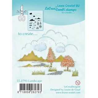 Leane Creatief - Lea'bilities und By Lene timbre transparent: Scène d'automne, le château
