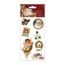 STICKER / AUTOCOLLANT 3D stickers Christmas, Victorian Christmas