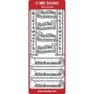 STICKER / AUTOCOLLANT Ziersticker German text banner