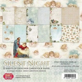 Designer Papier Scrapbooking: 30,5 x 30,5 cm Papier Designer Block: Silent Night