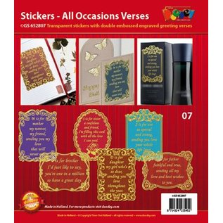 STICKER / AUTOCOLLANT Cadre décoratif avec texte en anglais