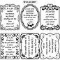 STICKER / AUTOCOLLANT Decorative frame with text in English