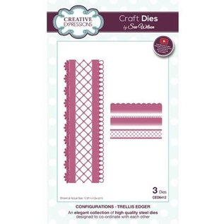 CREATIVE EXPRESSIONS und COUTURE CREATIONS Stamping and embossing stencil: border