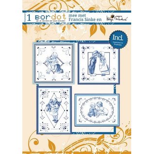 Bücher, Zeitschriften und CD / Magazines livre Hobby avec 12 motifs de broderie: Delfsblue