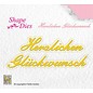 Nellie Snellen Punching and embossing template: Congratulations