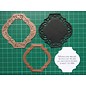 Spellbinders und Rayher Punching and embossing template: decorative frame