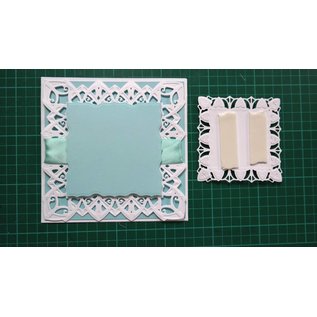 Spellbinders und Rayher Poinçonnage et modèle de gaufrage: cadre décoratif rectangle