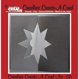 Crealies und CraftEmotions Punching and embossing template:. Card no 26 punch