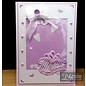 Die'sire Stamping and embossing stencil of Diesire, wedding bell + heart corners