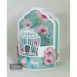 Die'sire Stamping and embossing stencil of Diesire, Elegant Birdcage