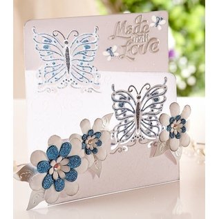 Die'sire Stamping and embossing stencil of Diesire, butterfly love