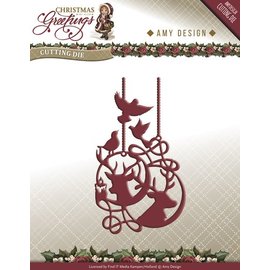 AMY DESIGN AMY DESIGN, Punching og preging maler: Reindeer Ornaments