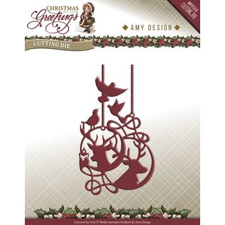 AMY DESIGN AMY DESIGN, Punzonado y estampado de plantillas: Ornamentos de reno