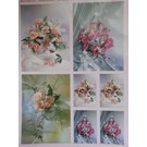 Bilder, 3D Bilder und ausgestanzte Teile usw... Feuilles 3D decoupees + 1 fond feuilles: bouquets de mariée