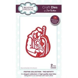 CREATIVE EXPRESSIONS und COUTURE CREATIONS NEW: punching and embossing template: Christmas Scene