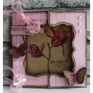 Dutch DooBaDoo Template A4: Finestra Carta Arte Card