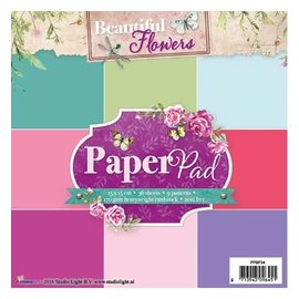 Studio Light bloc de papel, flores hermosas