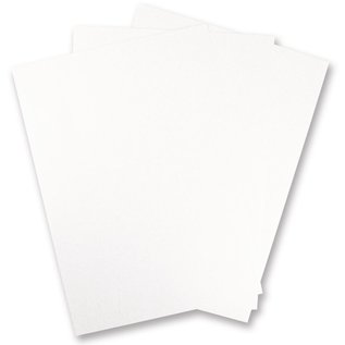 Karten und Scrapbooking Papier, Papier blöcke 5 fogli di cartone metallizzato, bianco