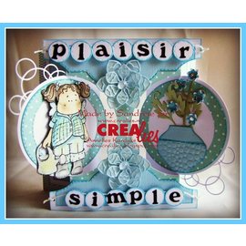 Stempel / Stamp: Transparent Crealies Maak Een Kaart no. 21 voor ponskaart