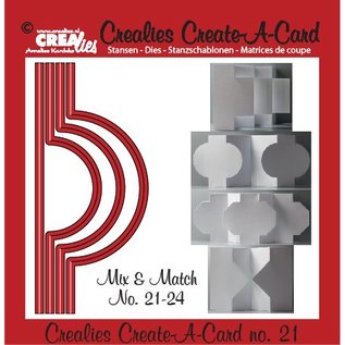 Stempel / Stamp: Transparent Crealies crear una tarjeta no. 21 de la tarjeta perforada