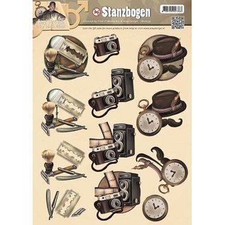 Bilder, 3D Bilder und ausgestanzte Teile usw... Die cut sheets, Men designs