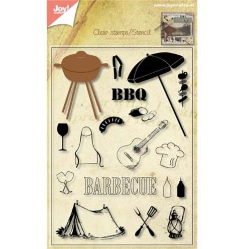 Joy!Crafts / Jeanine´s Art, Hobby Solutions Dies / Transparante stempels + ponsen jig Barbecue! Joy!Crafts / Jeanine´s Art, Hobby Solutions Dies / Transparante stempels + ponsen jig Barbecue!