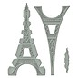 Spellbinders und Rayher Troquelado y estampado en relieve plantilla: Shapeabilities GLD 010 Le Tour Eiffel