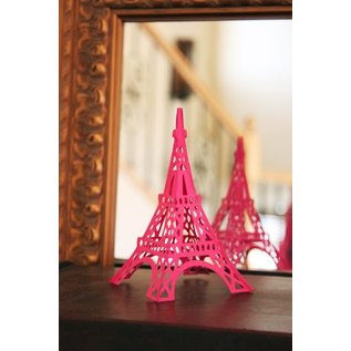 Spellbinders und Rayher Ponsen en embossing sjabloon: Shapeabilities GLD 010 Le Tour Eiffel