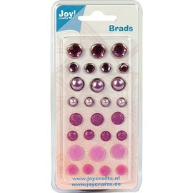 Joy!Crafts / Jeanine´s Art, Hobby Solutions Dies /  Brads, rose Töne