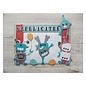 Marianne Design Stamping and embossing stencil + stamp designs: Robot