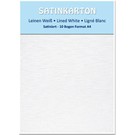 Karten und Scrapbooking Papier, Papier blöcke Satin cardboard, both sides satin, linen white