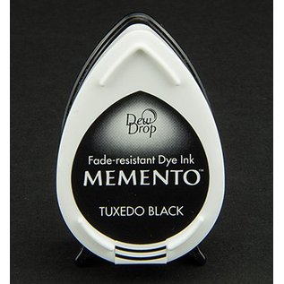 FARBE / STEMPELKISSEN dewdrops MEMENTO timbre encre InkPad Tuxedo Noir