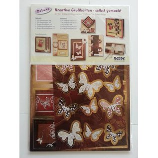 Kaart set DeLuxe "Butterflies 2"