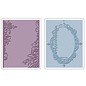 Sizzix Embossing folders, 2 pieces, frame with swirls and frames with floral motif