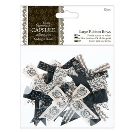 Docrafts / Papermania / Urban 12 Deco sliping store, svarte toner, Midnight Blush