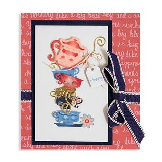 Spellbinders und Rayher Troquelado y estampado en relieve plantilla: Con faldas ya lo loco